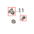 Press stud TL-161 Toshiba TEC B-SX4T-GS20-QM-R