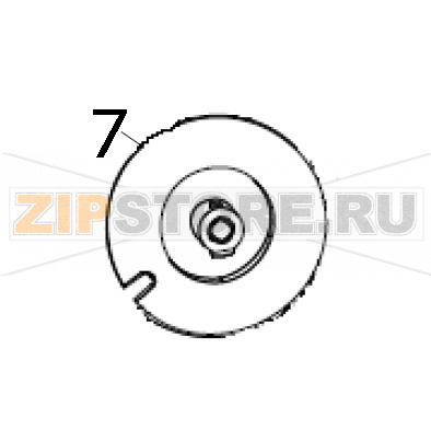 Kit pulley 48T Zebra ZXP9 Kit pulley 48T Zebra ZXP9Запчасть на деталировке под номером: 7