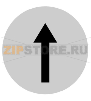 Линза для кнопок с подсветкой, выступающая белая, значок стрелки Eaton M22-XDLH-W-X7