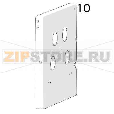 Front cover S.S Zumex Versatile Pro Front cover S.S Zumex Versatile ProЗапчасть на деталировке под номером: 10