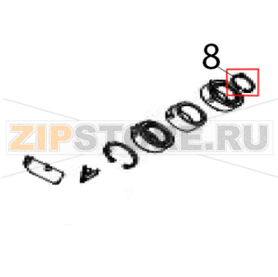 Shaft circle Hurakan HKN-HM300M Shaft circle Hurakan HKN-HM300MЗапчасть на деталировке под номером: 8