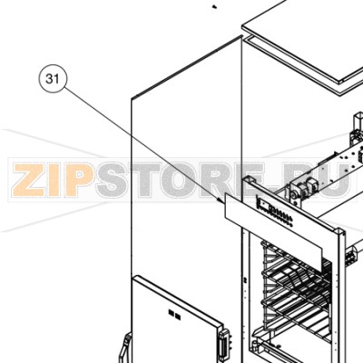 Панель накладная Alto Shaam 1200-SK/III Панель накладная Alto Shaam 1200-SK/IIIЗапчасть на сборочном чертеже под номером: 31Количество запчастей в комплекте: 1