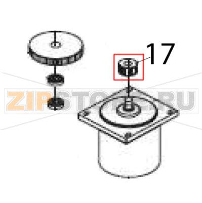 Small pulley Hurakan HKN-KS7 Small pulley Hurakan HKN-KS7Запчасть на деталировке под номером: 17