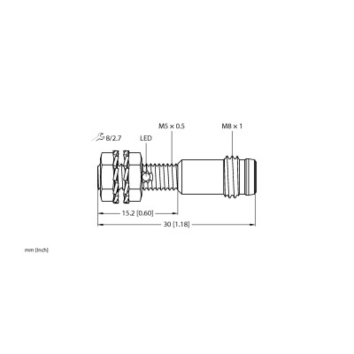 Датчик индуктивный Turck BI1-EG05K-AN6X-V1331 