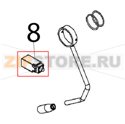 Protected microswitch Angelo Po 091FR1E Protected microswitch Angelo Po 091FR1EЗапчасть на деталировке под номером: 8
