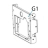 Fixed bracket for motor and shaft Godex T10