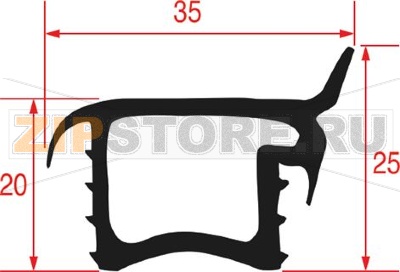 ПРОКЛАДКА УПОРА КАРЕТКИ 460x160ММ RATIONAL 5105.1015 