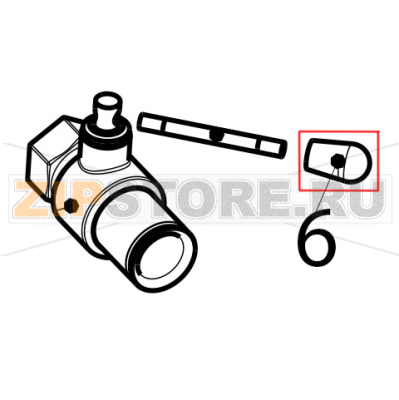Knob Tecnoinox FR4FE7 Knob Tecnoinox FR4FE7Запчасть на деталировке под номером: 6