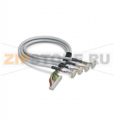 Подготовленный круглый кабель для устройств управления Allen Bradley SLC 500 Phoenix Contact FLK 40/4X14/EZ-DR/ 250/OB32 OB 32 и IB 32, с одним 40-контактным и четырьмя 14-контактными соединителями с пружинными зажимами, для распределения до 32 каналов (4 х 8), для OB 32, количество полюсов 40/4x14, длина кабеля 2,5 м.Минимальный заказ: 1 шт.Упаковка: 1 шт.