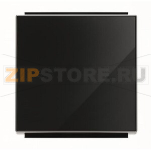 Клавиша для одноклавишных выключателей/переключателей/кнопок, стекло чёрное ABB 2CLA850100A2501 