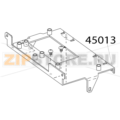 Bracket (12 dots/mm) Zebra 105SE Bracket (12 dots/mm) Zebra 105SEЗапчасть на деталировке под номером: 45013