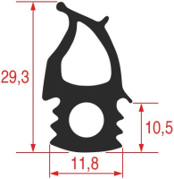 УПЛОТНИТЕЛЬ ДВЕРЦЫ ПЕЧИ 1475X660 MM