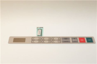 TARGA COMANDI GRIGIA 18 TASTI 386x42 mm