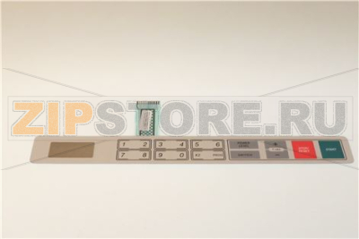 TARGA COMANDI GRIGIA 18 TASTI 386x42 mm 