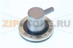 OVEN THERMOSTAT KNOB E/M BLACK-ST.STEEL 