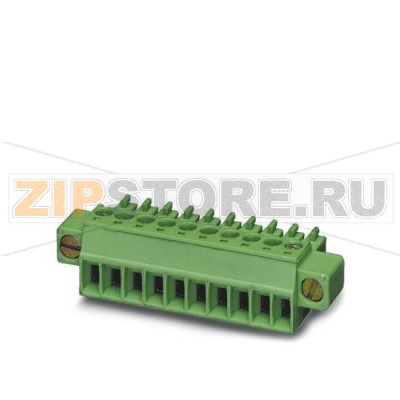 Вилочная часть Phoenix Contact MC 1,5/12-STF-3,5 BU Номинальный ток: 8 А, Расчетное напряжение (III/2): 160 В, Полюсов: 12, Размер шага: 3,5 мм, Технология подключения: Винтовые зажимы, Цвет: синий, Поверхность контакта: олово.Минимальный заказ: 50 шт.Упаковка: 50 шт.