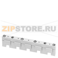 ШИННЫЙ ДЕРЖАТЕЛЬ 40 MM SYSTEM 1 X 12 X 5 MM, 2 X 12 X 5 MM AS END AND INTERMEDIATE SUPPORT 1SET = 100 UPPER AND LOWER PART Siemens 8US1903-6AA01