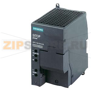 SIPLUS PS, блок питания DC/DC 24 V/2 A, рабочая температура 0...70&amp;#176;C, со стойким покрытием, на основе 6EP1732-0AA00 . Блок питания SITOP POWER 2 A, DC/DC, стабилизированный блок питания, вход: =48/60/110 В, выход: =24 В/2 A Siemens 6AG1732-0AA00-7AA0 