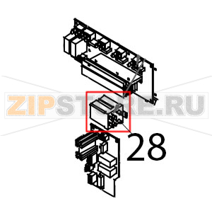 Relè di potenza 20 A, 250 V Tecnoeka KF 1010 EV UD Relè di potenza 20 A, 250 V Tecnoeka KF 1010 EV UDЗапчасть на деталировке под номером: 28