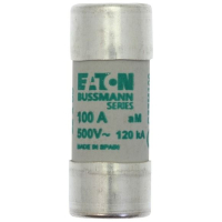 Предохранитель, 125 A, AC 400 В, 120 кА, 22x58 мм, aM, IEC Eaton CYLINDRICAL FUSE 22x58 125A AM