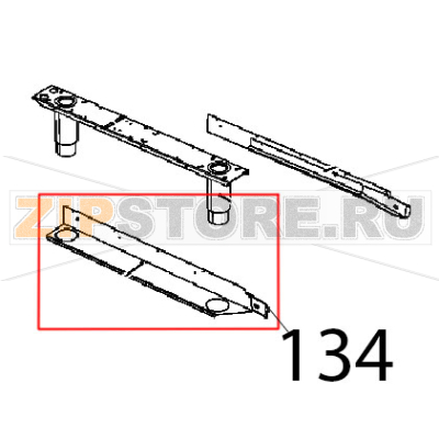 ASM Guide carrello SX Unox XBC 1005E ASM Guide carrello SX Unox XBC 1005EЗапчасть на деталировке под номером: 134