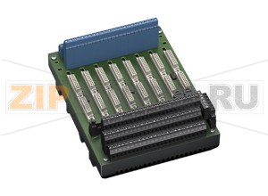 Терминальная панель Termination Board HiDTB08-SCT-99C-SC-RA Pepperl+Fuchs SupplyConnectionX20: terminals 3, 5 (+) 4, 6 (-)Nominal voltage24 V DC , in consideration of rated voltage of used isolatorsVoltage drop0.9 V , voltage drop across the series diode on the termination board must be consideredRipple&le  10  %Fusing2 A , in each case for 8 modulesPower dissipation&le  500 mW , without modulesReverse polarity protectionyesRedundancySupplyRedundancy available. The supply for the isolators is decoupled, monitored and fused.Fault indication outputConnectionX20: terminals 1, 2Output typevolt-free contactContact loading30 V DC, 1 AIndicators/settingsDisplay elementsLED PWR1 (Termination Board power supply), green LEDLED PWR2 (Termination Board power supply), green LED LED FAULT (fault indication), red LED- LED lits: module failure- LED flashes: power supply failureDirective conformityElectromagnetic compatibilityDirective 2014/30/EUEN 61326-1:2013 (industrial locations)ConformityElectromagnetic compatibilityNE 21:2012For further information see system description.Degree of protectionIEC 60529:2001Ambient conditionsAmbient temperature-20 ... 60 °C (-4 ... 140 °F)Storage temperature-40 ... 70 °C (-40 ... 158 °F)Mechanical specificationsDegree of protectionIP20ConnectionField sideexplosion hazardous area: 9  screw terminals per module , blueControl sidenon-explosion hazardous area: 9  screw terminals per module , blackSupplypluggable screw terminals , blackCore cross-sectionscrew terminals: 0.25 ... 1.5 mm2 (24 ... 12 AWG)Materialhousing: polycarbonate, 10 % glass fiber reinforcedMassapprox. 740 gDimensions150 x 200 x 163 mm (5.9 x 7.9 x 6.42 inch) , height including module assemblyMountingon 35 mm DIN mounting rail acc. to EN 60715:2001Data for application in connection with hazardous areasEU-Type Examination CertificateCESI 11 ATEX 062Marking II (1)G [Ex ia Ga] IIC  II (1)D [Ex ia Da] IIIC  I (M1) [Ex ia Ma] ISafe areaMaximum safe voltage250 V (Attention! Um is no rated voltage.)Galvanic isolationField circuit/control circuitsafe electrical isolation acc. to IEC/EN 60079-11, voltage peak value 375 VDirective conformityDirective 2014/34/EUEN 60079-0:2012+A11:2013 , EN 60079-11:2012 , EN 50303:2000International approvalsCSA approvalControl drawingsee control drawing of correspoding modulesIECEx approvalIECEx CES 11.0022Approved for[Ex ia Ga] IIC [Ex ia Da] IIIC [Ex ia Ma] I