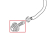 Faucet straight connector P0049 Saeco Talea Giro