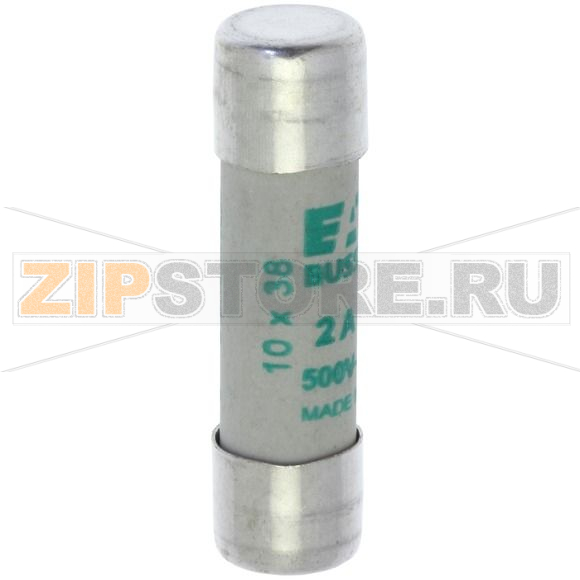 Предохранитель, 2 A, AC 500 В, 120 кА, 10x38 мм, aM, IEC Eaton CYLINDRICAL FUSE 10x38 2A AM 500 