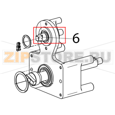 Albero impastatore Fimar PF40E Albero impastatore Fimar PF40EЗапчасть на деталировке под номером: 6