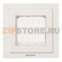 Рамка монтажная, однопостовая, двухмодульная, IP55, белая ABB 2CLA327100N1101