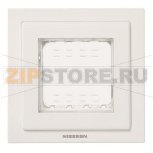 Рамка монтажная, однопостовая, двухмодульная, IP55, белая ABB 2CLA327100N1101 