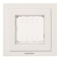 Рамка монтажная, однопостовая, двухмодульная, IP55, белая ABB 2CLA327100N1101