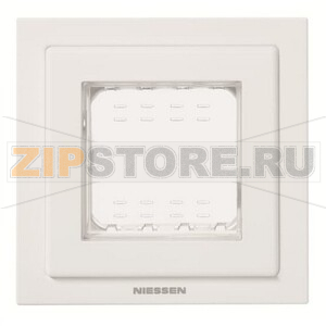 Рамка монтажная, однопостовая, двухмодульная, IP55, белая ABB 2CLA327100N1101 