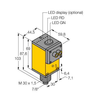 Датчик фотоэлектрический Turck Q45BW13FVQ 