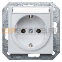 DELTA I-SYSTEM АЛЮМИНЕВЫЙ МЕТАЛЛИК РОЗЕТКА SCHUKO 10A DC/16А AC 250В C ЗАЩИТНЫМ КОНТАКТОМ C БЕЗРЕЗЬБОВЫМИ КОНТАКТНЫМИ ЗАЖИМАМИ И ПОЛЕМ ДЛЯ НАДПИСИ ЭЛ.-МЕХ.ЧАСТЬ Siemens 5UB1933