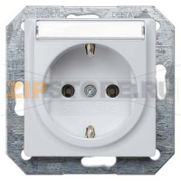 DELTA I-SYSTEM АЛЮМИНЕВЫЙ МЕТАЛЛИК РОЗЕТКА SCHUKO 10A DC/16А AC 250В C ЗАЩИТНЫМ КОНТАКТОМ C БЕЗРЕЗЬБОВЫМИ КОНТАКТНЫМИ ЗАЖИМАМИ И ПОЛЕМ ДЛЯ НАДПИСИ ЭЛ.-МЕХ.ЧАСТЬ Siemens 5UB1933