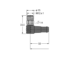 Кабель PVC Turck WSCV4.5T-3/TEL