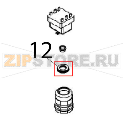 Grommet Ø: 13.5-25 Angelo Po 091CP1E Grommet Ø: 13.5-25 Angelo Po 091CP1EЗапчасть на деталировке под номером: 12