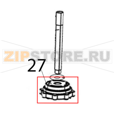 Ghiera moplen mozzo inferiore lav. Silanos NE1300 Ghiera moplen mozzo inferiore lav. Silanos NE1300Запчасть на деталировке под номером: 27