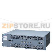 Управляемый коммутатор 3 уровня SCALANCE XR552-12M,(в 19" стойку). 4 X 1000/10000 Мбит / с SFP+, 12 X 100/1000 Мбит / с 4-медиа мод, электр.и POE диагностика, рез. блок питания, Siemens 6GK5552-0AA00-2AR2
