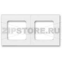 Рамка двухместная, белый/ледяной ABB 2CHH015020A6001