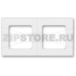 Рамка двухместная, белый/ледяной ABB 2CHH015020A6001 