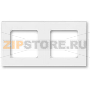 Рамка двухместная, белый/ледяной ABB 2CHH015020A6001 