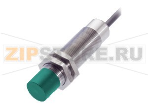 Ёмкостной датчик Capacitive sensor CBN15-18GS75-E2 Pepperl+Fuchs General specificationsSwitching functionNormally open (NO)Output typePNPRated operating distance2 ... 15 mmInstallationnon-flushOutput polarityDCOutput type3-wireNominal ratingsOperating voltage10 ... 30 VSwitching frequency0 ... 100 HzReverse polarity protectionreverse polarity protectedShort-circuit protectionpulsingVoltage drop&le 1.5 VTemperature driftmax. 20  % at -5 ... 55 °C (23 ... 131 °F)Operating current0 ... 100 mANo-load supply current&le 15 mAIndicators/operating meansLED greenOperating displayLED yellowindication switching statePotentiometersensitivity adjustmentApprovals and certificatesUL approvalcULus Listed, General PurposeCCC approvalCCC approval / marking not required for products rated &le36 VAmbient conditionsAmbient temperature-25 ... 85 °C (-13 ... 185 °F)Mechanical specificationsConnection typecable PUR , 2 mCore cross-section0.34 mm2Housing materialStainless steel 1.4305 / AISI 303Sensing facePBTDegree of protectionIP67