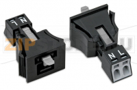 Snap-in plug; 2-pole; Cod. A; 1,50 mm; white Wago 890-732