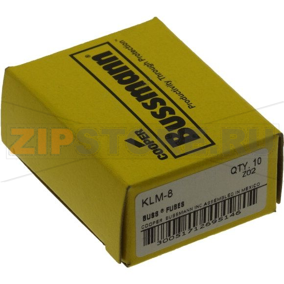 Предохранитель, 8 A, AC 600 В, DC 600 В, 10x38 мм, UL, CSA Eaton LIMITRON FAST ACTING FUSE 