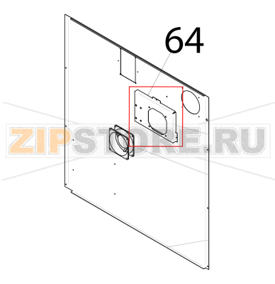 Axial fan support Piron P920RXS Axial fan support Piron P920RXSЗапчасть на деталировке под номером: 64