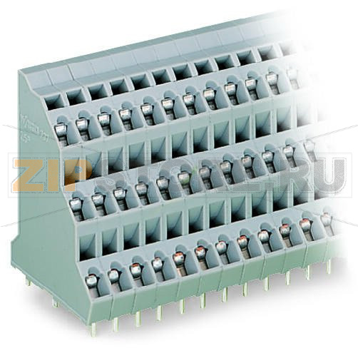Трехуровневая клемма на печатную плату; 2,5 мм; Шаг контактов 5 мм; 18 ...