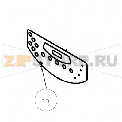 Tastiera a membrana IM9 Imesa LM 23              Tastiera a membrana IM9 Imesa LM 23Запчасть на сборочном чертеже под номером: 35Название запчасти на итальянском языке: Tastiera a membrana IM9 Imesa LM 23