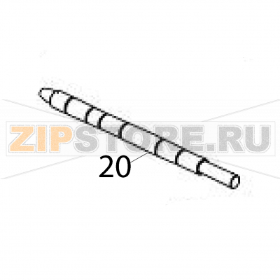 Shaft (idle) Sato TG308 Shaft (idle) Sato TG308Запчасть на деталировке под номером: 20Название запчасти на английском языке: Shaft (idle) Sato TG308.